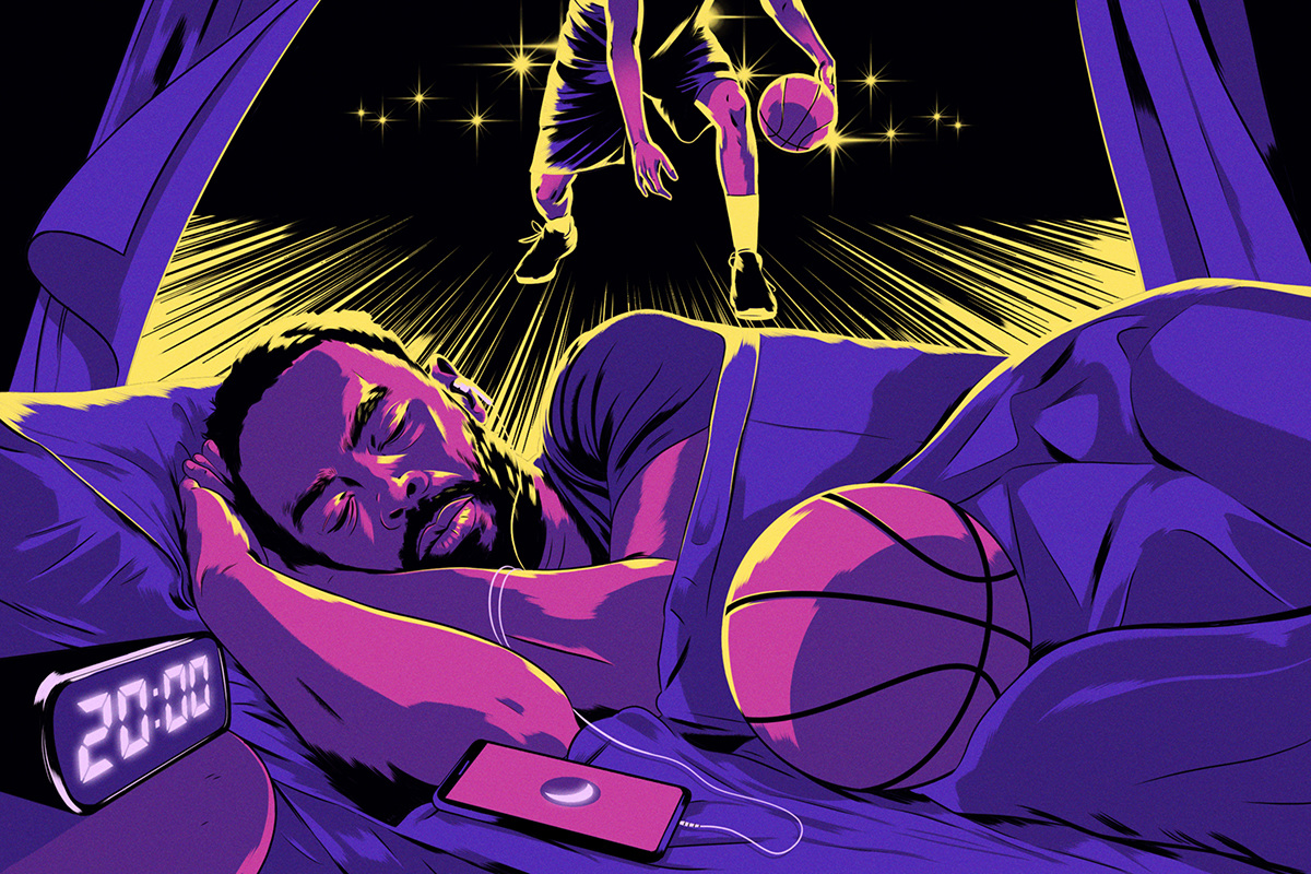 ESPN NBA Sleep Habits Wells Illustration