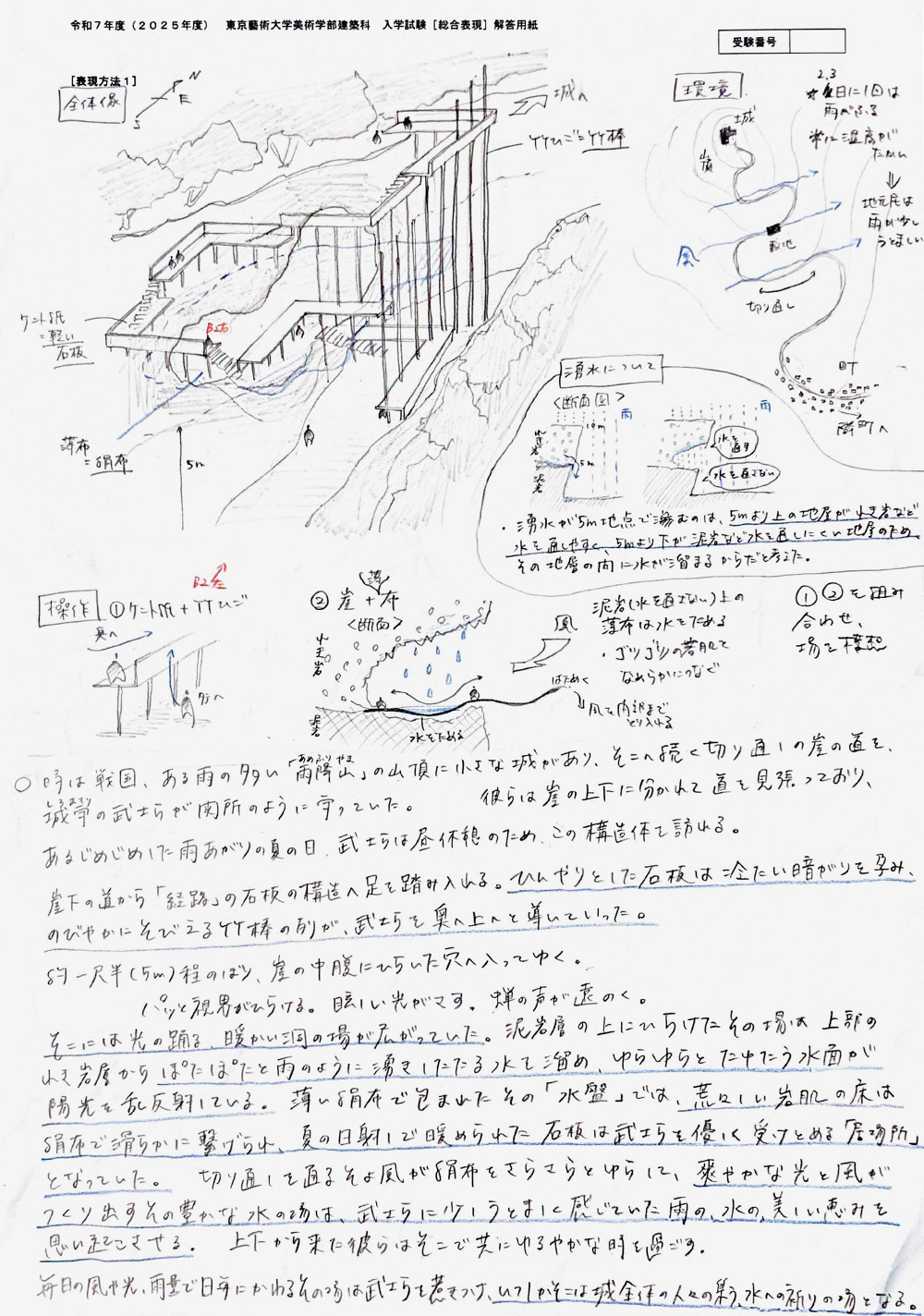 Examination | 令和7年度 東京藝術大学美術学部建築科 入学試験 参考