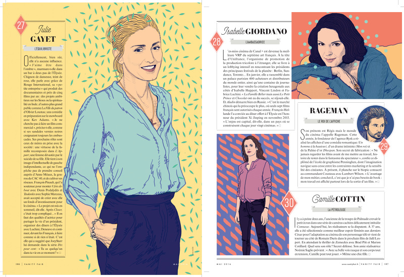 French Cinema / Vanity Fair Paris www.annahiggie.co.uk