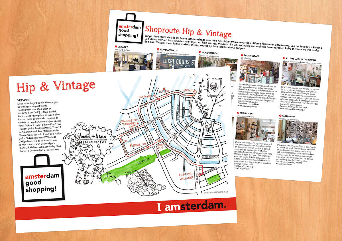 AMSTERDAM & PARTNERS - Maps for shopping in Amsterdam - Monique ...