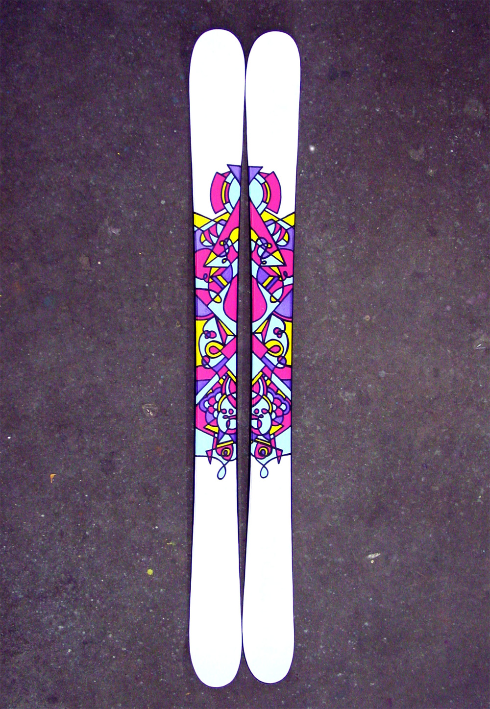 2012 Art of Winter Custom Painted Skis Debbie Clapper
