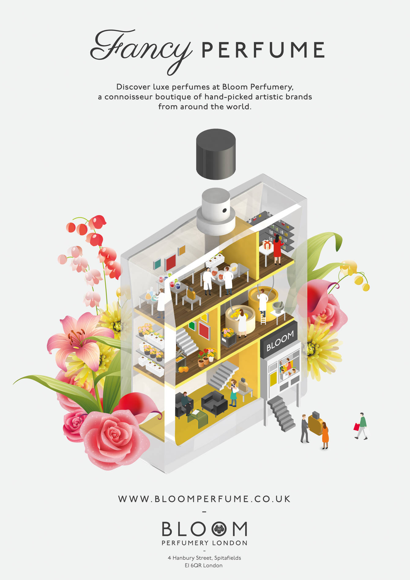 Bloom Perfumery Jing Zhang illustration