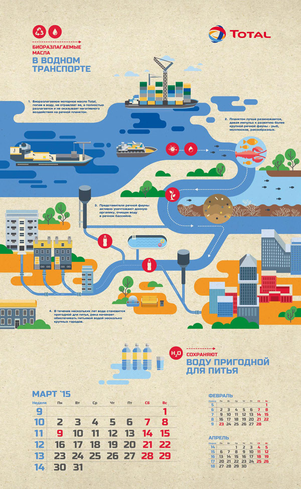 TOTAL calendar (set of 12) - Jing Zhang illustration