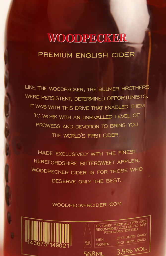 Woodpecker Cider Rebecca Clarke Design