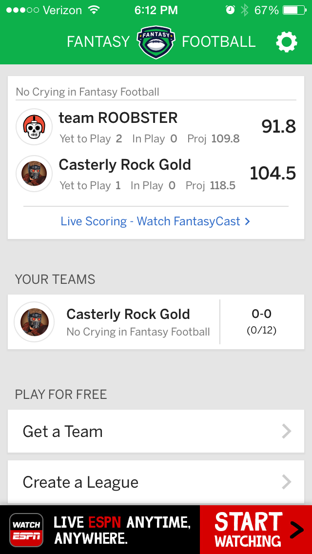 ESPN Fantasy Football Logo and App icon Keir Novesky