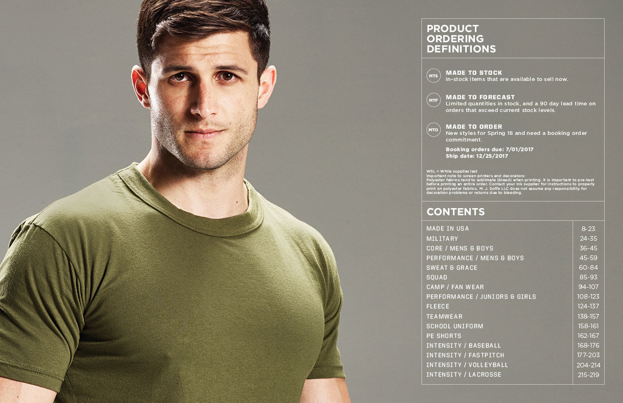 Soffe Spring 18 Product Catalog julianjpdesign