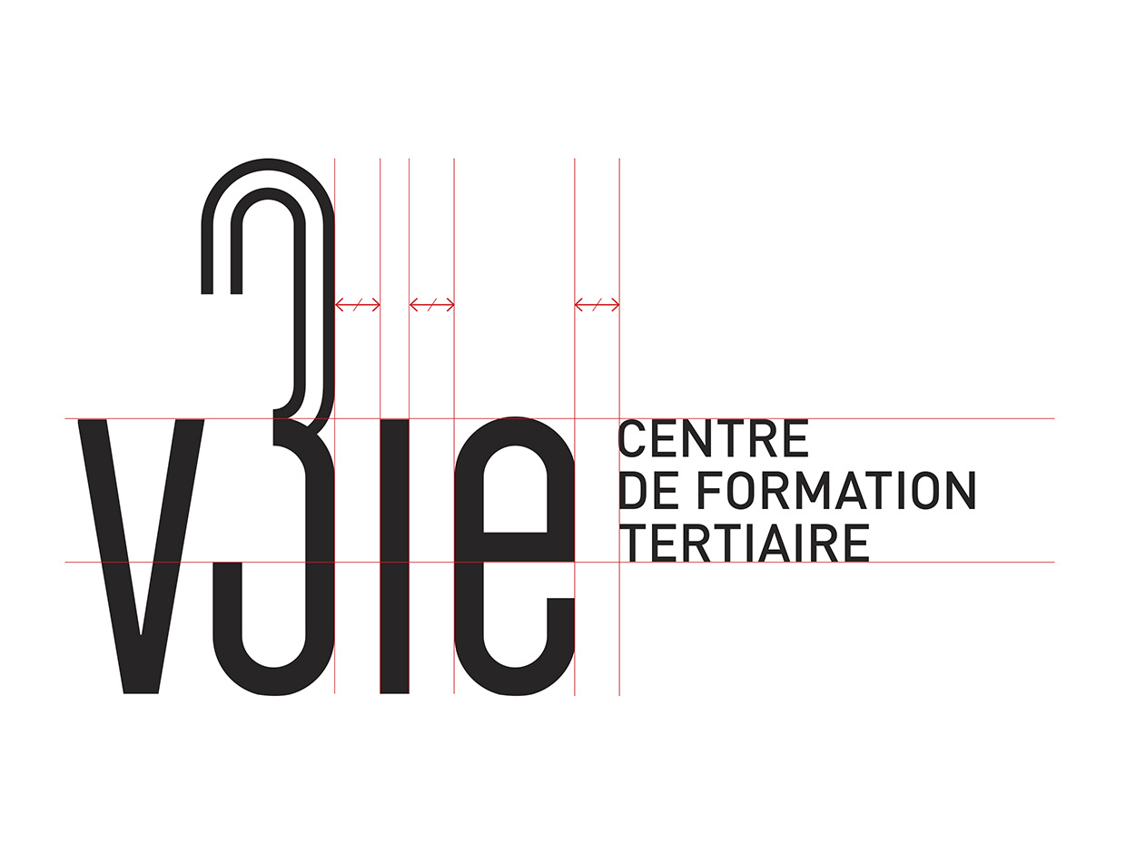 Voie 3 Logotype and signage system lucas selhane