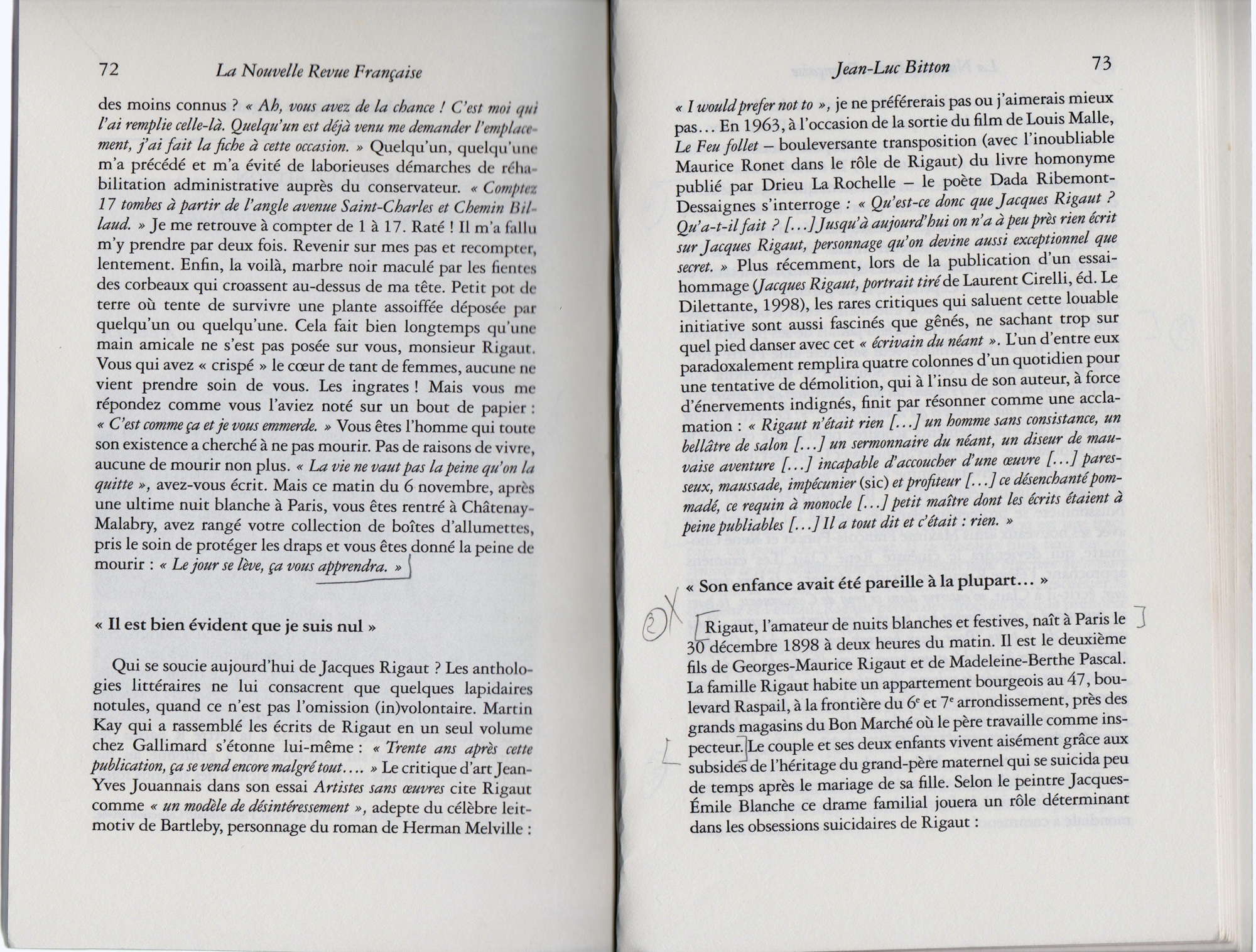 La Nouvelle Revue Française JeanLuc Bitton, auteur et journaliste
