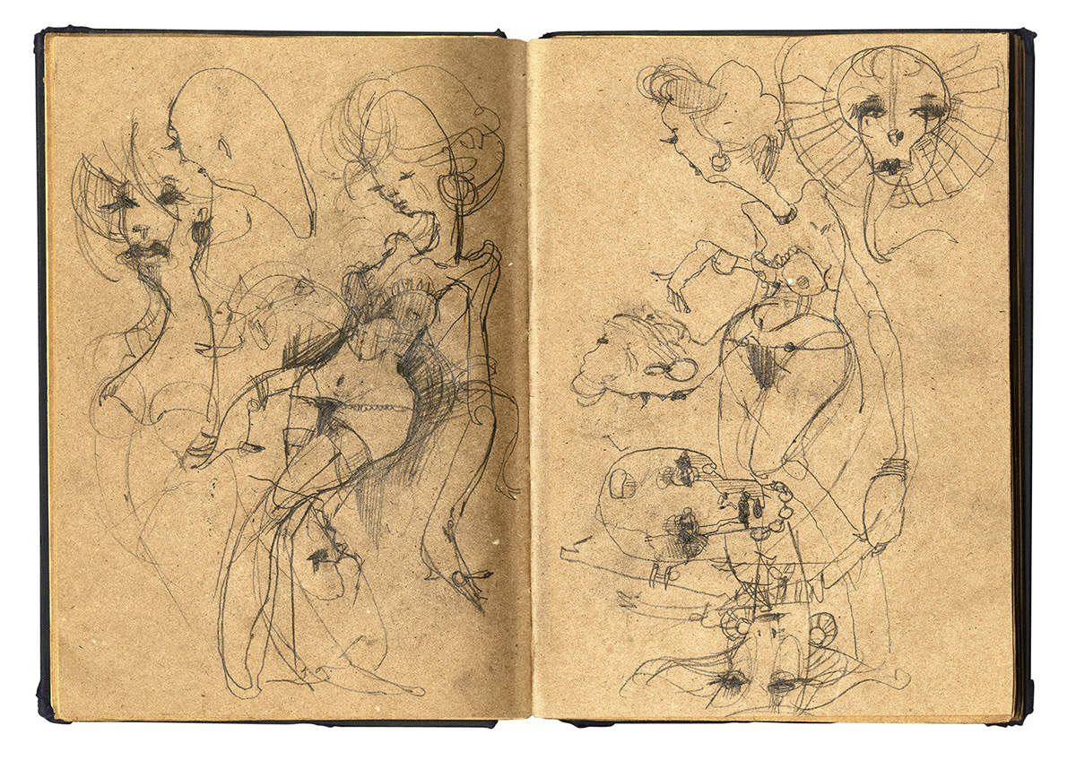 Blue sketchbook Jenniferleaver