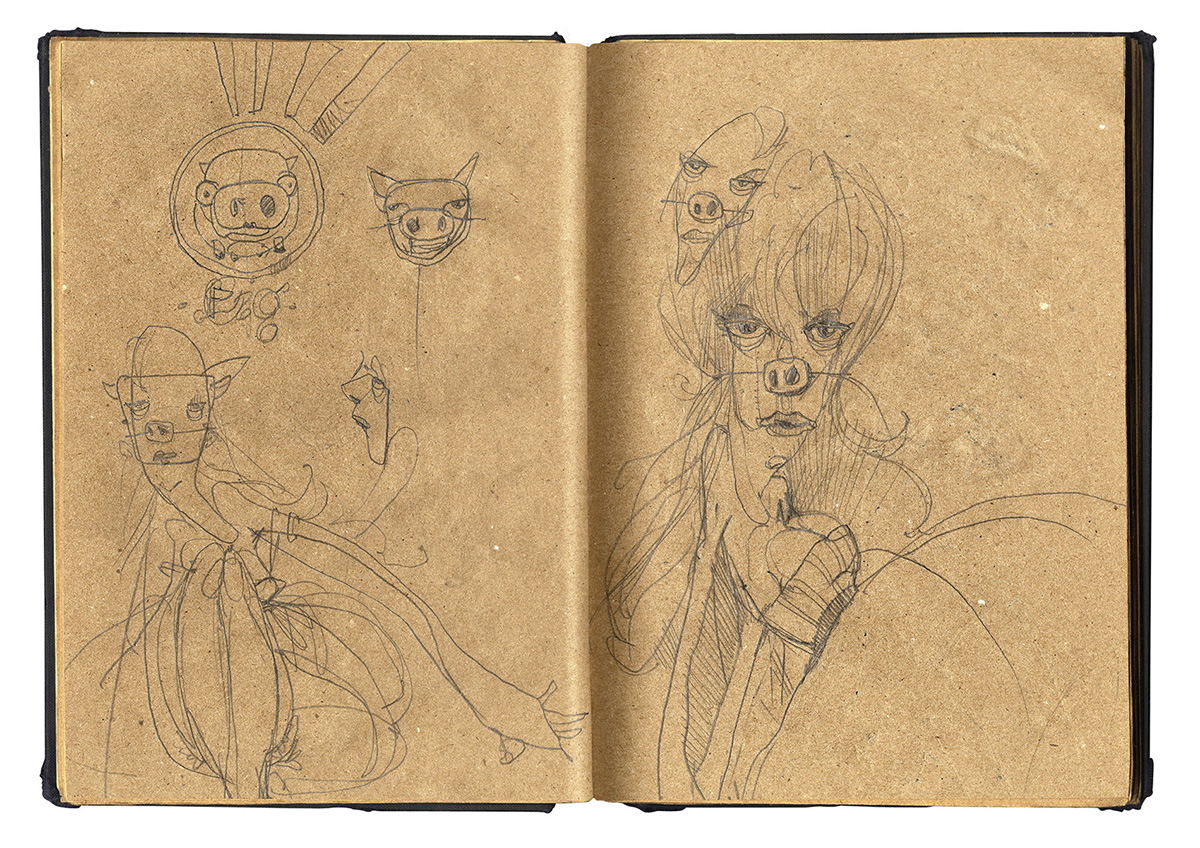 Blue sketchbook Jenniferleaver