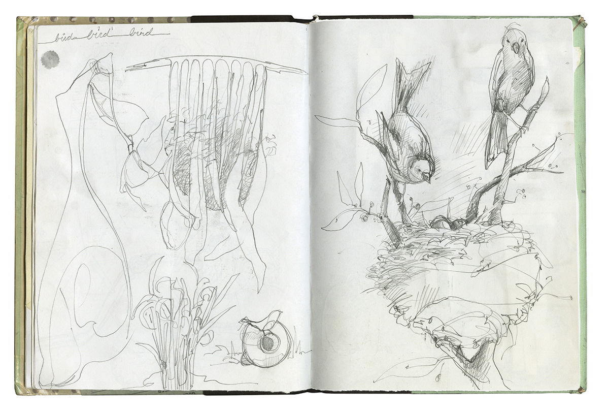 Green sketchbook Jenniferleaver