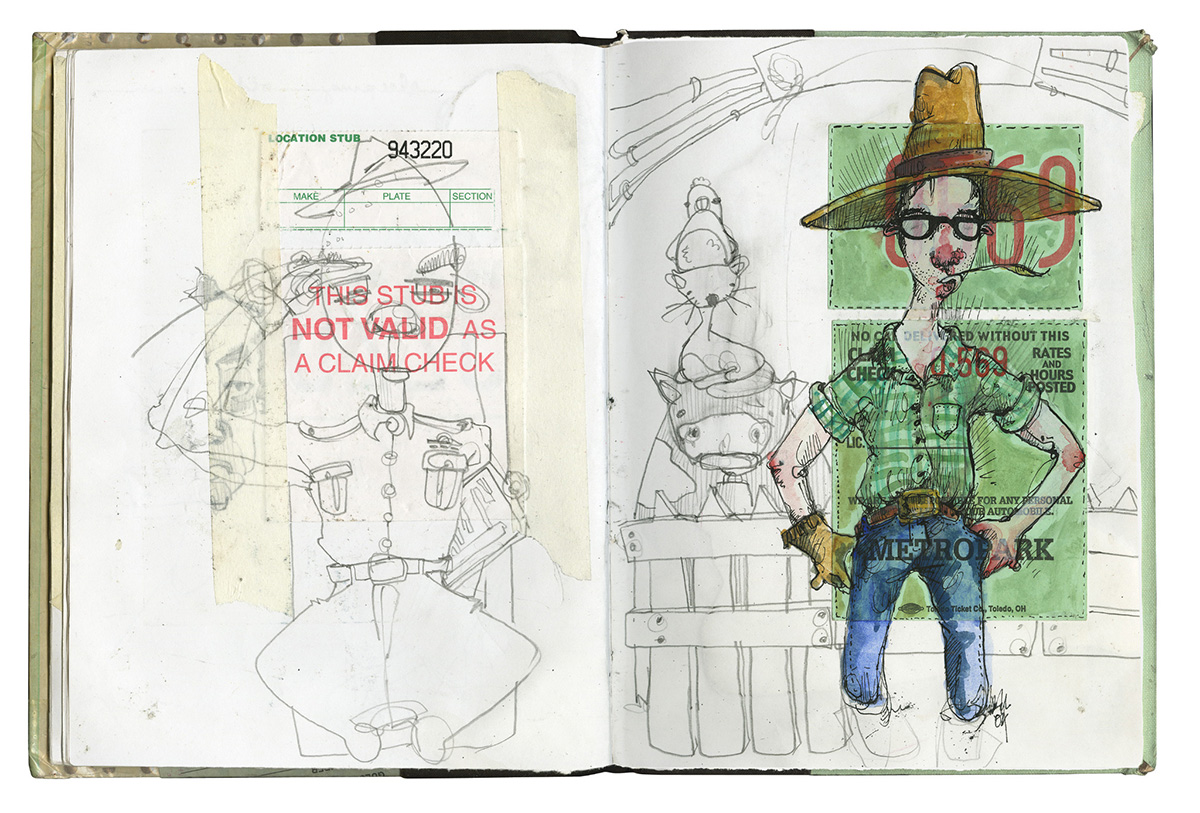Green sketchbook Jenniferleaver