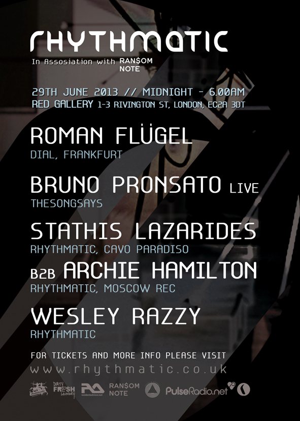 London Rhythmatic With Roman Flugel Bruno Pronsato A Tale Of Two Cities cargo