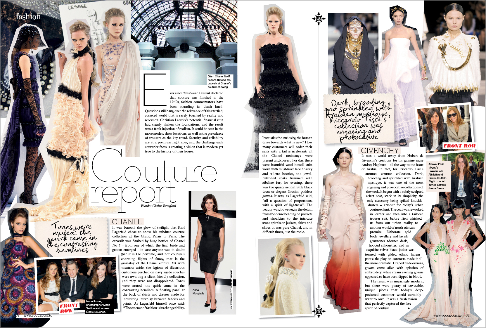 Vogue Layouts Racquel Thomas Graphic Design