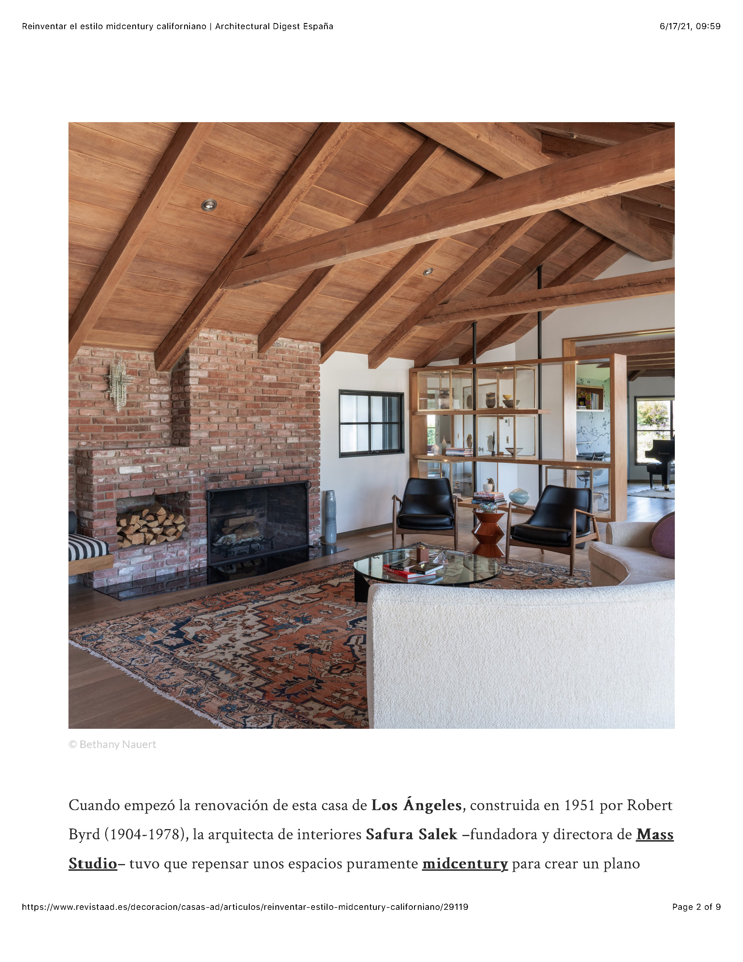 Architectural Digest Spain MASS STUDIO