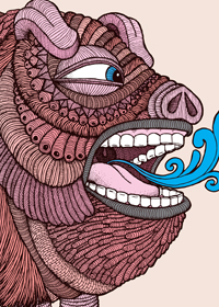 Ocean Face - Chuck U Art