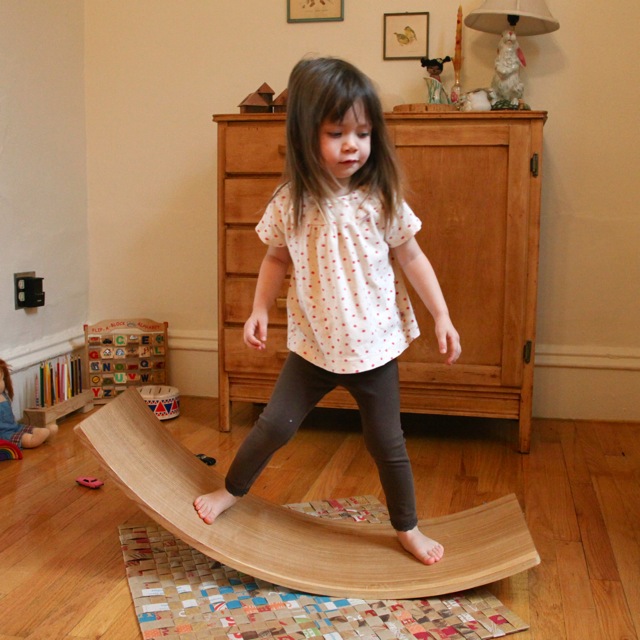 kids wooden balance board