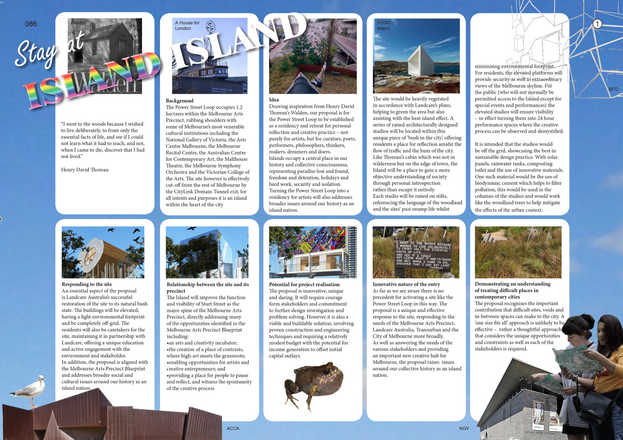 Power St Loop Ideas Competition Sarah Lake Architects