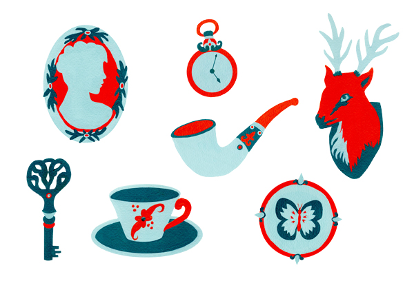 Vintage Curiosities Becca Paterson Illustration