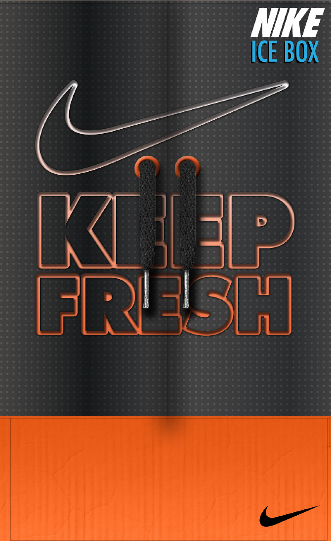 Nike "Ice Box" Shoe Box Sette Sharpness The Art of Darryl Sharp Jr.