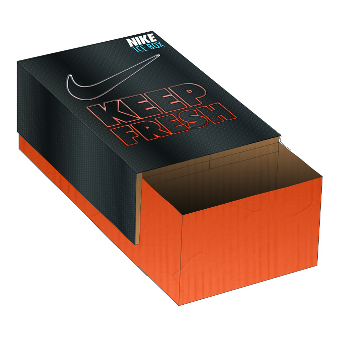 Nike "Ice Box" Shoe Box Sette Sharpness The Art of Darryl Sharp Jr.