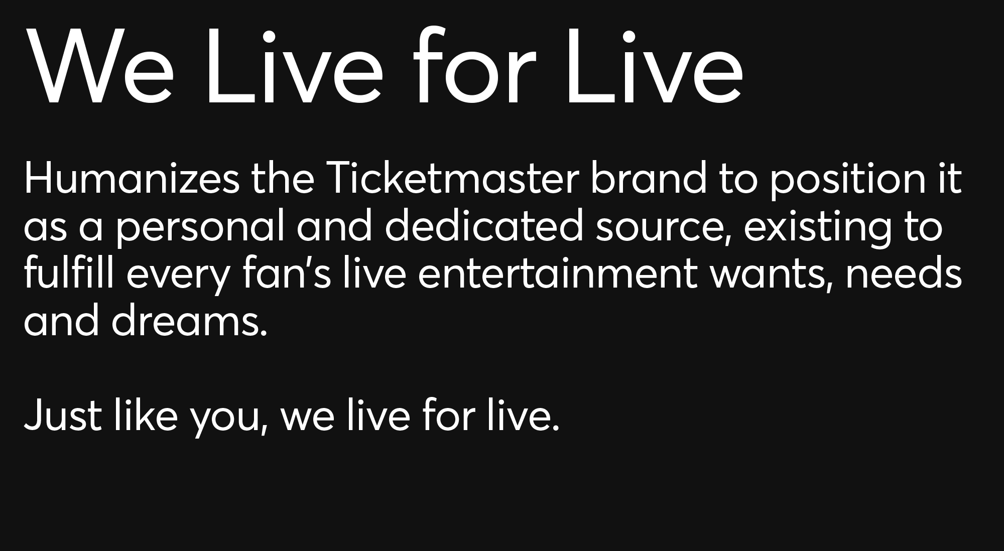 Ticketmaster Designer Mark Davis