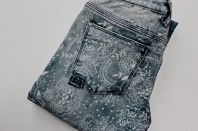 graphic design jeans