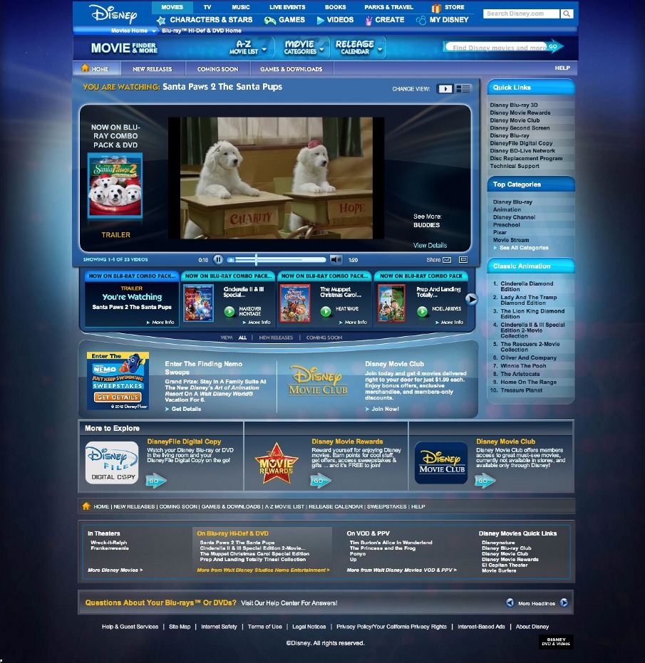 Disney DVD User Interface Design - Hays Consulting