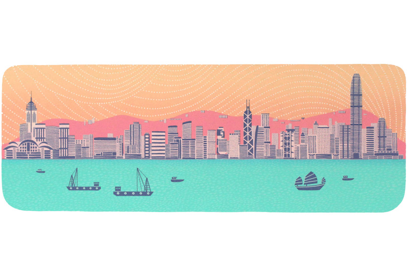 Hong Kong Print Laurie Hastings Illustration