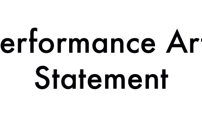 Performance Art Statement - Fernando Calzadilla