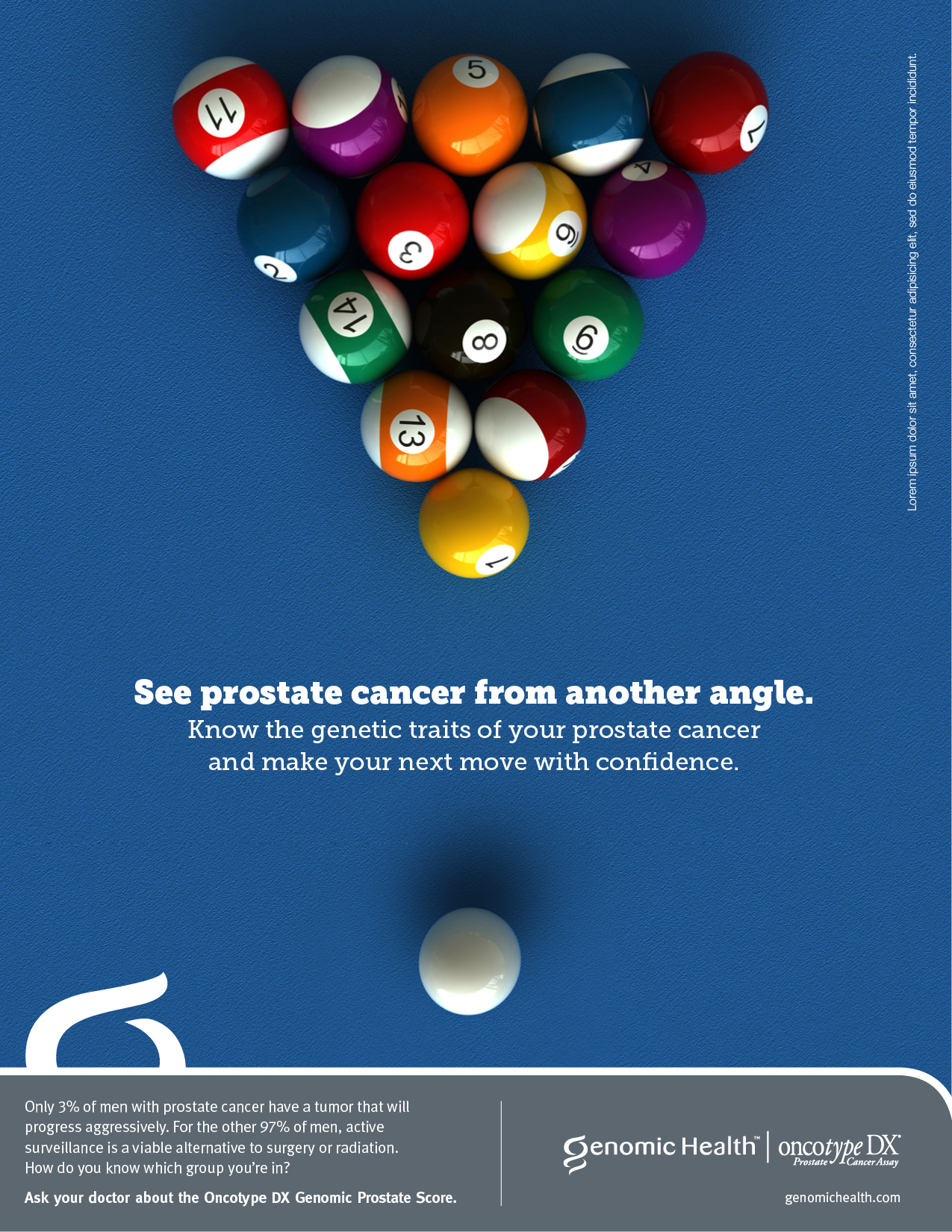PRINT: Ad Campaign for Genomic Health - Copywriting Portfolio