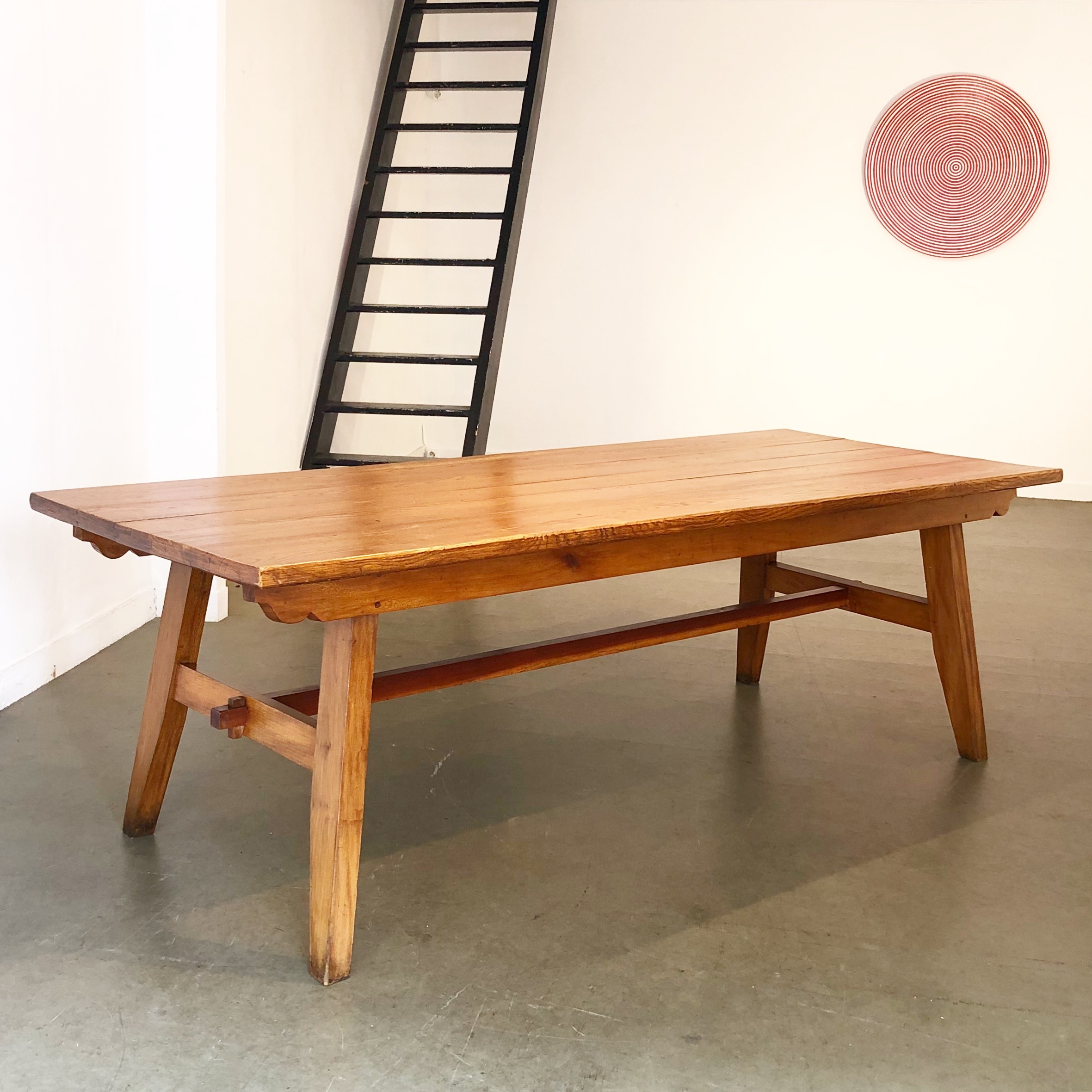 René Gabriel, Oak Dining Table, France, 1945 at