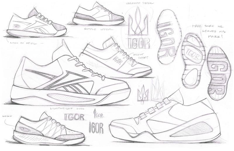 reebok classic drawing
