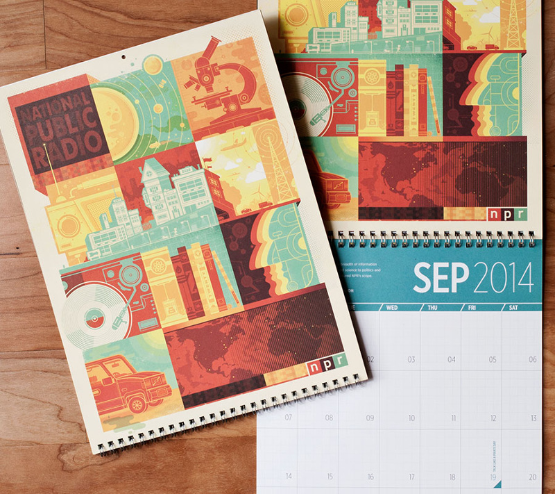 NPR 2014 Wall Calendar - Graham Erwin | Illustration and Design