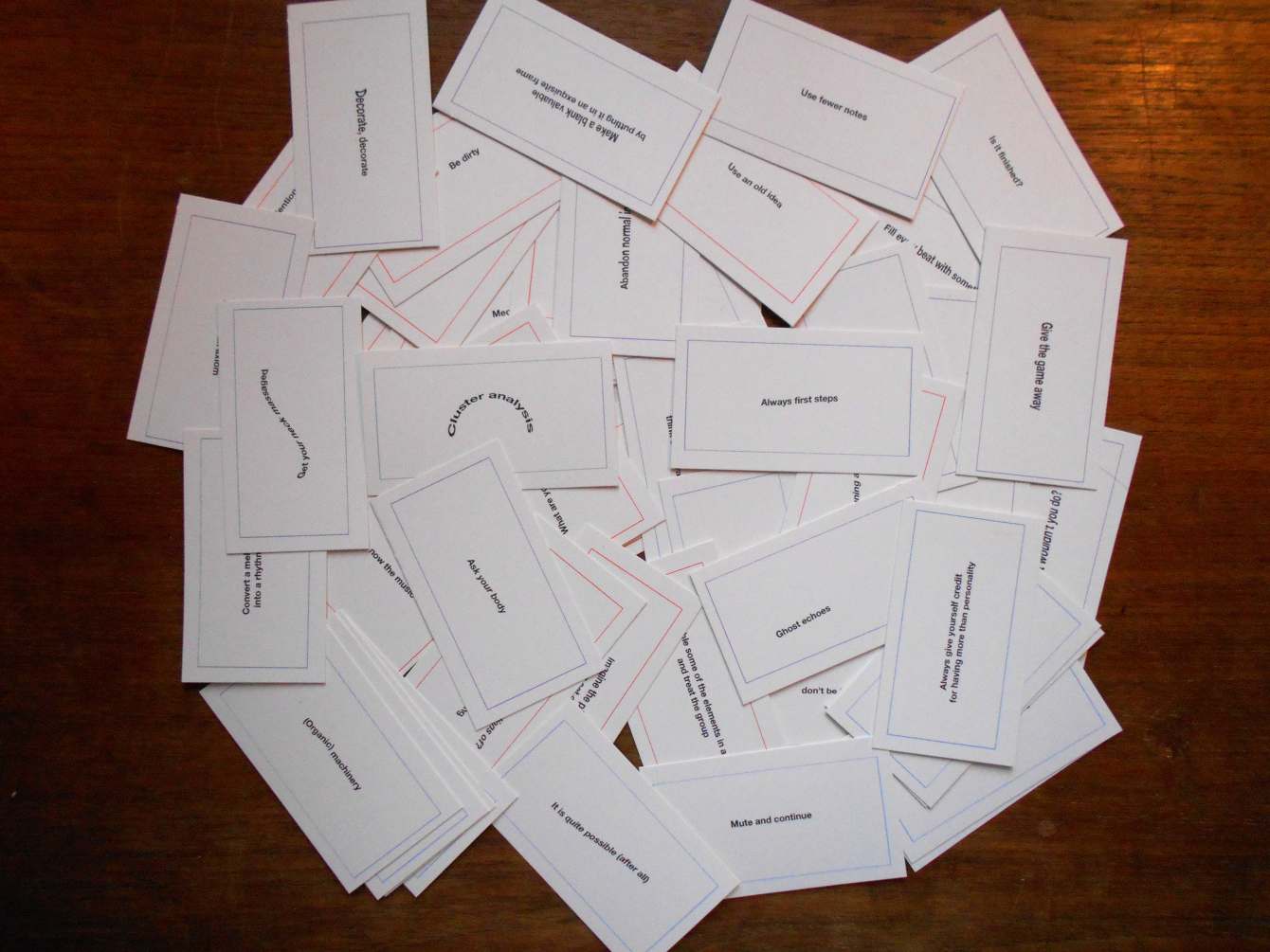 ブライア・ イーノ オブリーク・ストラテジーズ Oblique strategies: Over one hundred worthwhile dilemmas