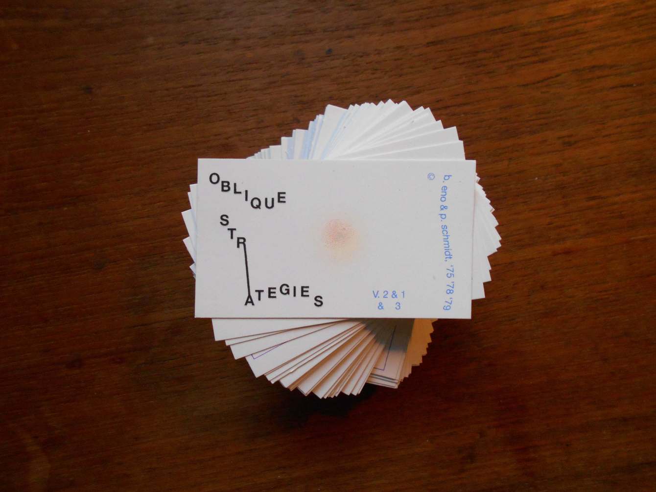 ブライア・ イーノ オブリーク・ストラテジーズ oblique strategies - Ben Grill
