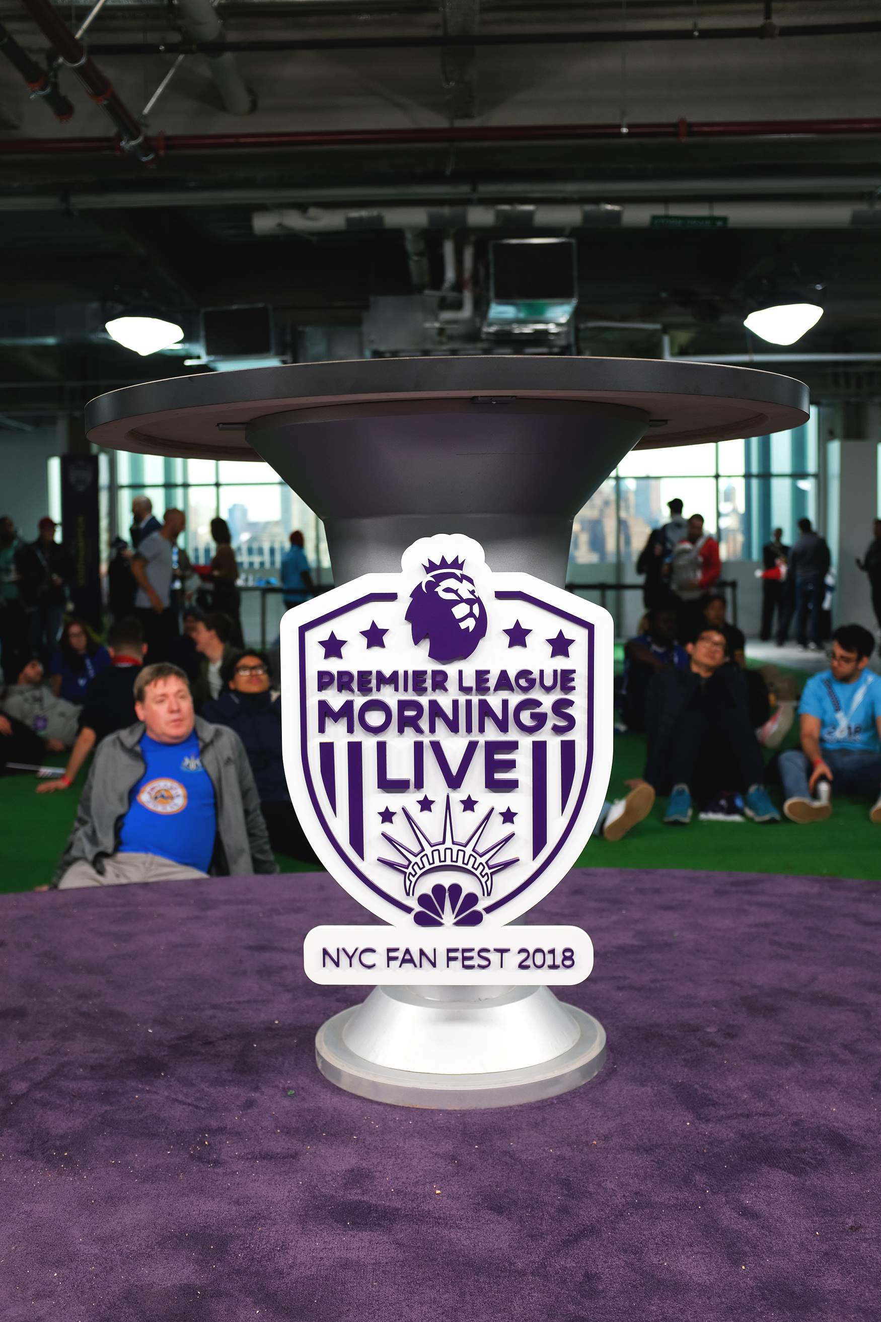 Premier League Mornings Live NYC Fan Fest 2018 Bryn Baker Design