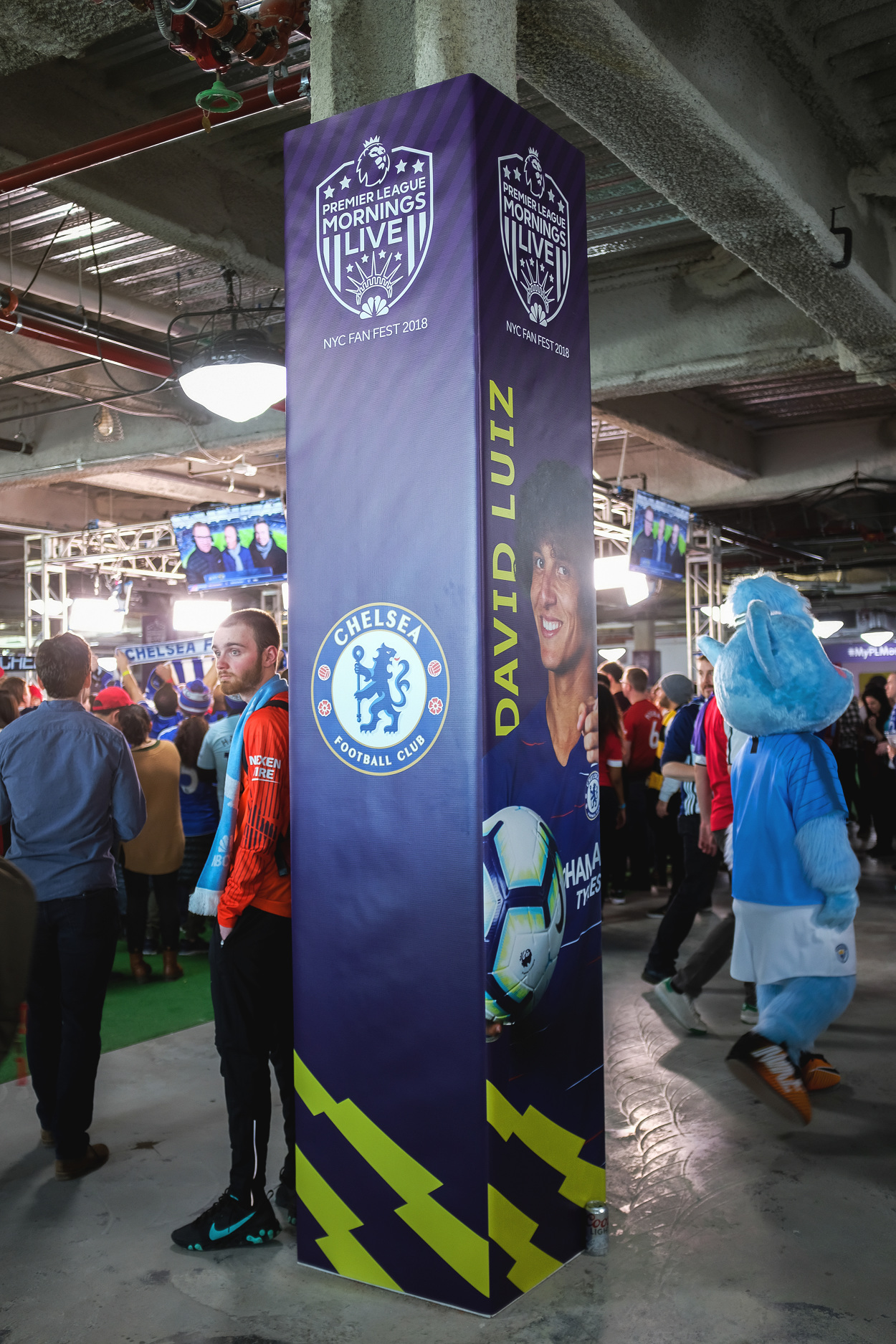 Premier League Mornings Live NYC Fan Fest 2018 Bryn Baker Design