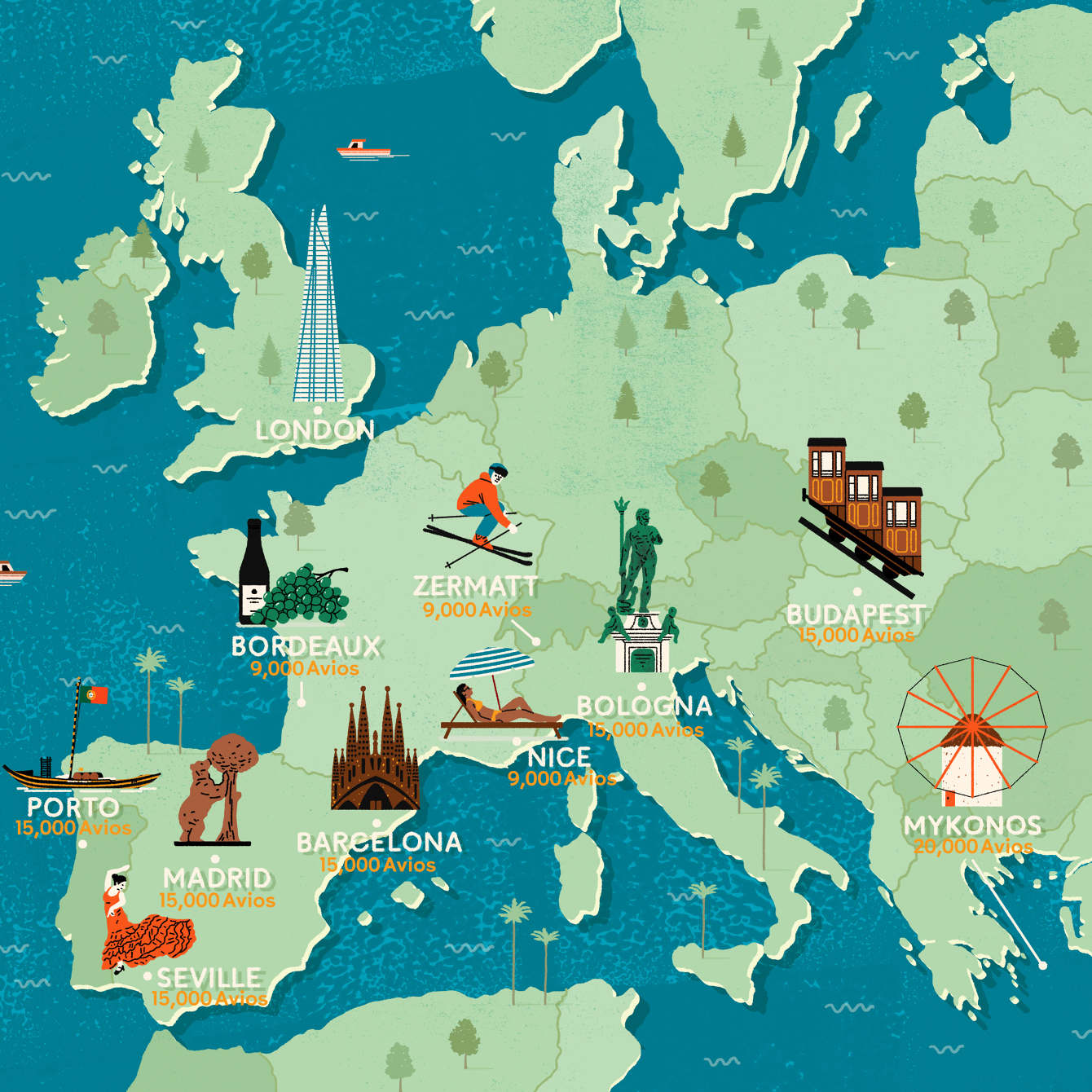 culture trip x amex parkinparkin animated travel map